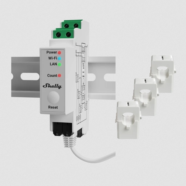 The Shelly Pro EM energy meter